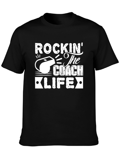 Camiseta Negra: Rockin The Coach Life