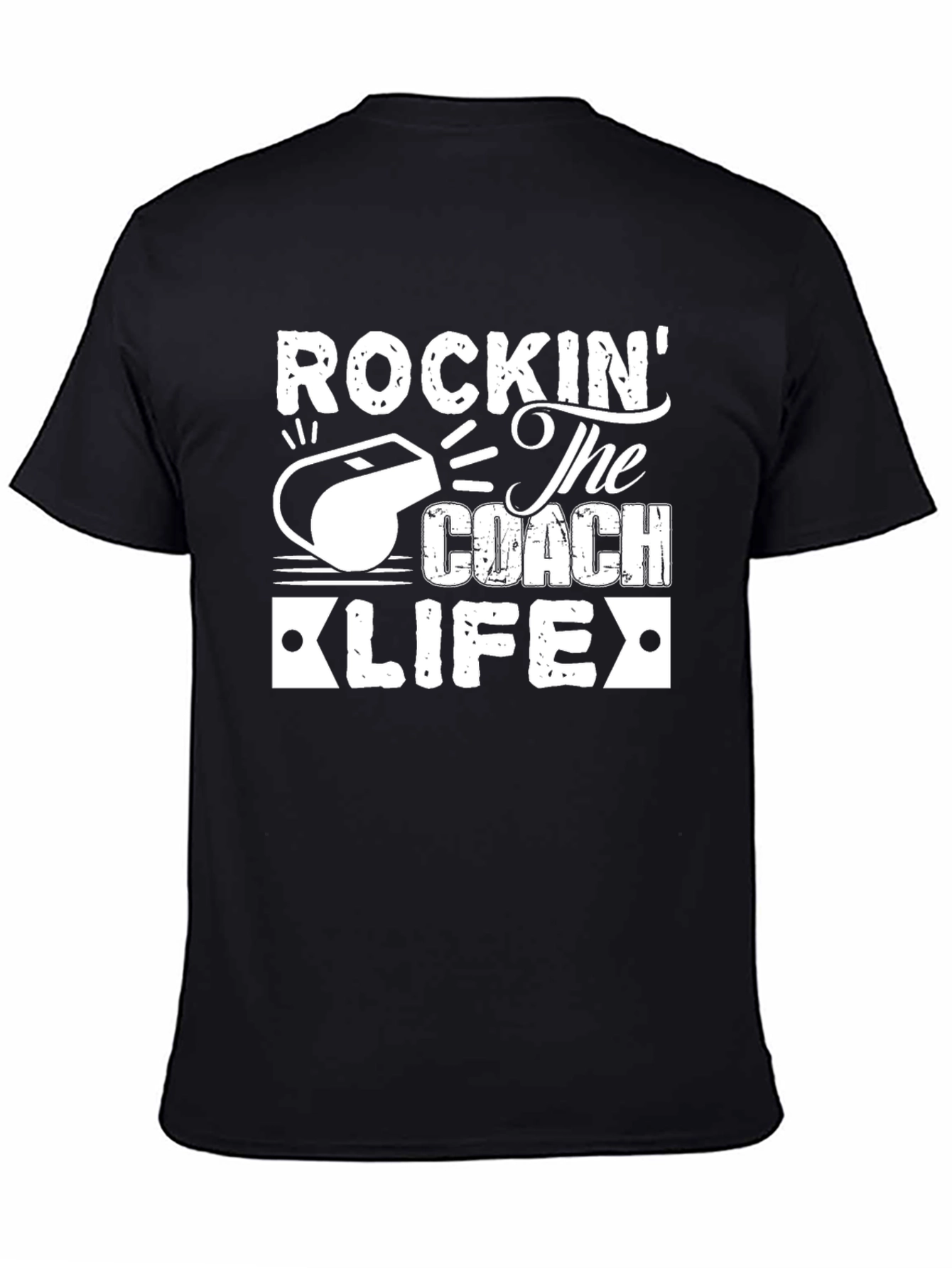 Camiseta Negra: Rockin The Coach Life