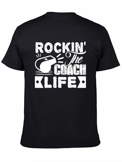 Camiseta Negra: Rockin The Coach Life