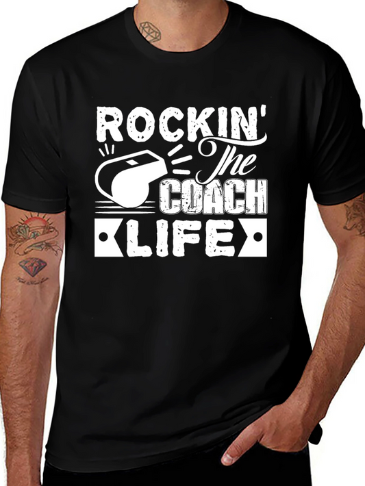 Camiseta Negra: Rockin The Coach Life
