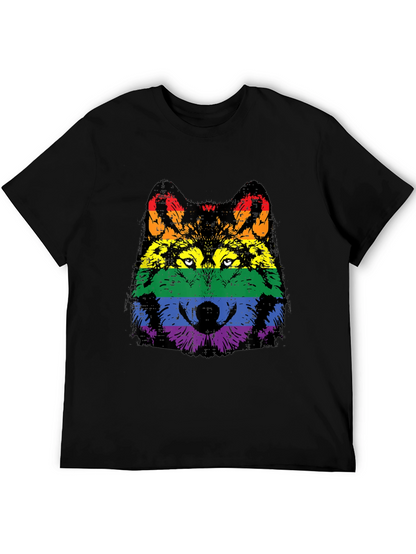 Camiseta Hombre Lobo Orgullo LGBT
