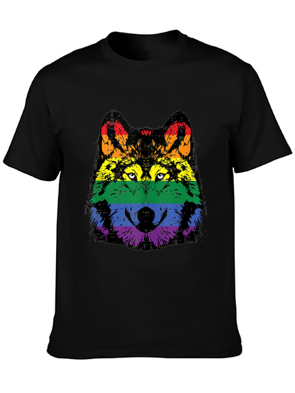 Camiseta Hombre Lobo Orgullo LGBT