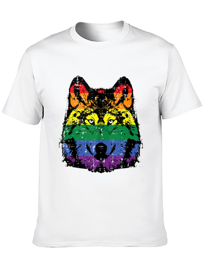 Camiseta Hombre Lobo Orgullo LGBT