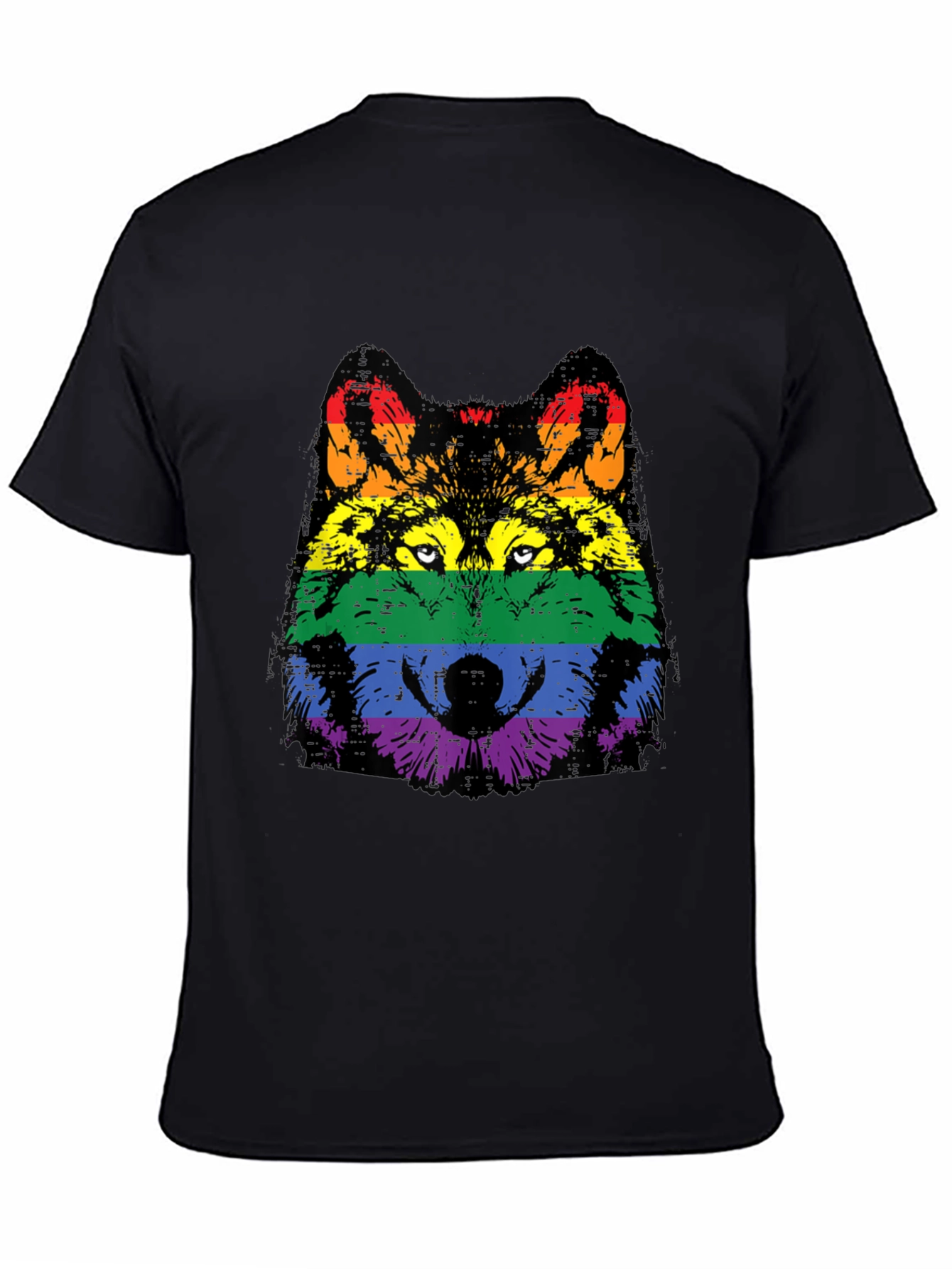Camiseta Hombre Lobo Orgullo LGBT