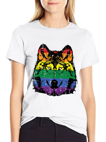Camiseta Hombre Lobo Orgullo LGBT