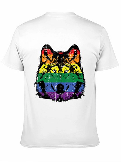 Camiseta Hombre Lobo Orgullo LGBT