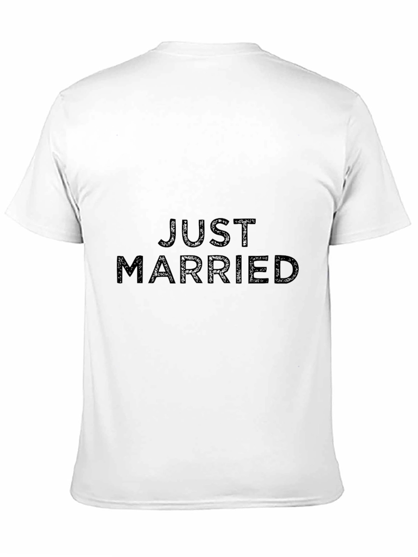Camiseta Negra Recién Casados para Hombre