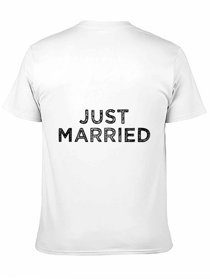 Camiseta Negra Recién Casados para Hombre