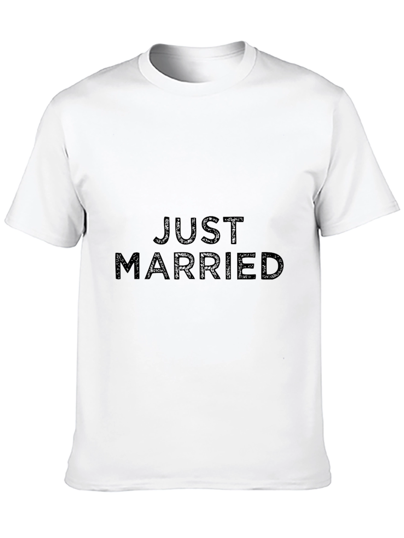 Camiseta Negra Recién Casados para Hombre