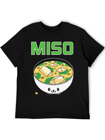 Camiseta Negra Miso Soup Kawaii
