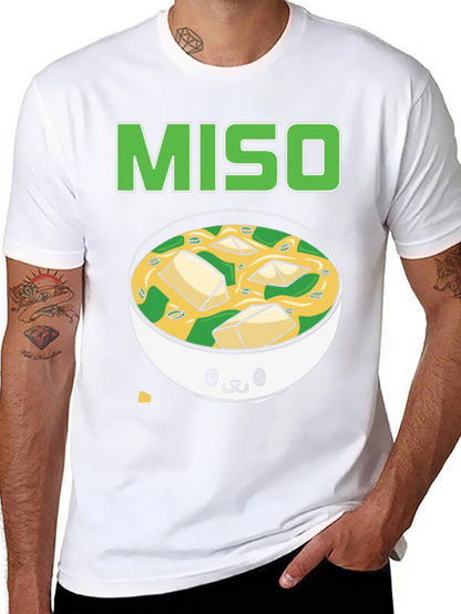 Camiseta Negra Miso Soup Kawaii