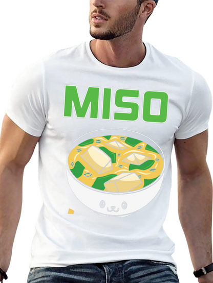 Camiseta Negra Miso Soup Kawaii