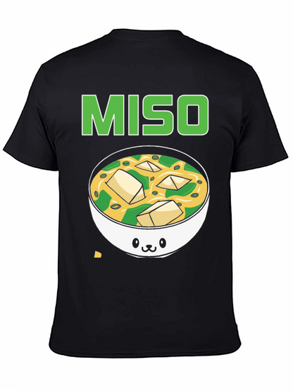 Camiseta Negra Miso Soup Kawaii