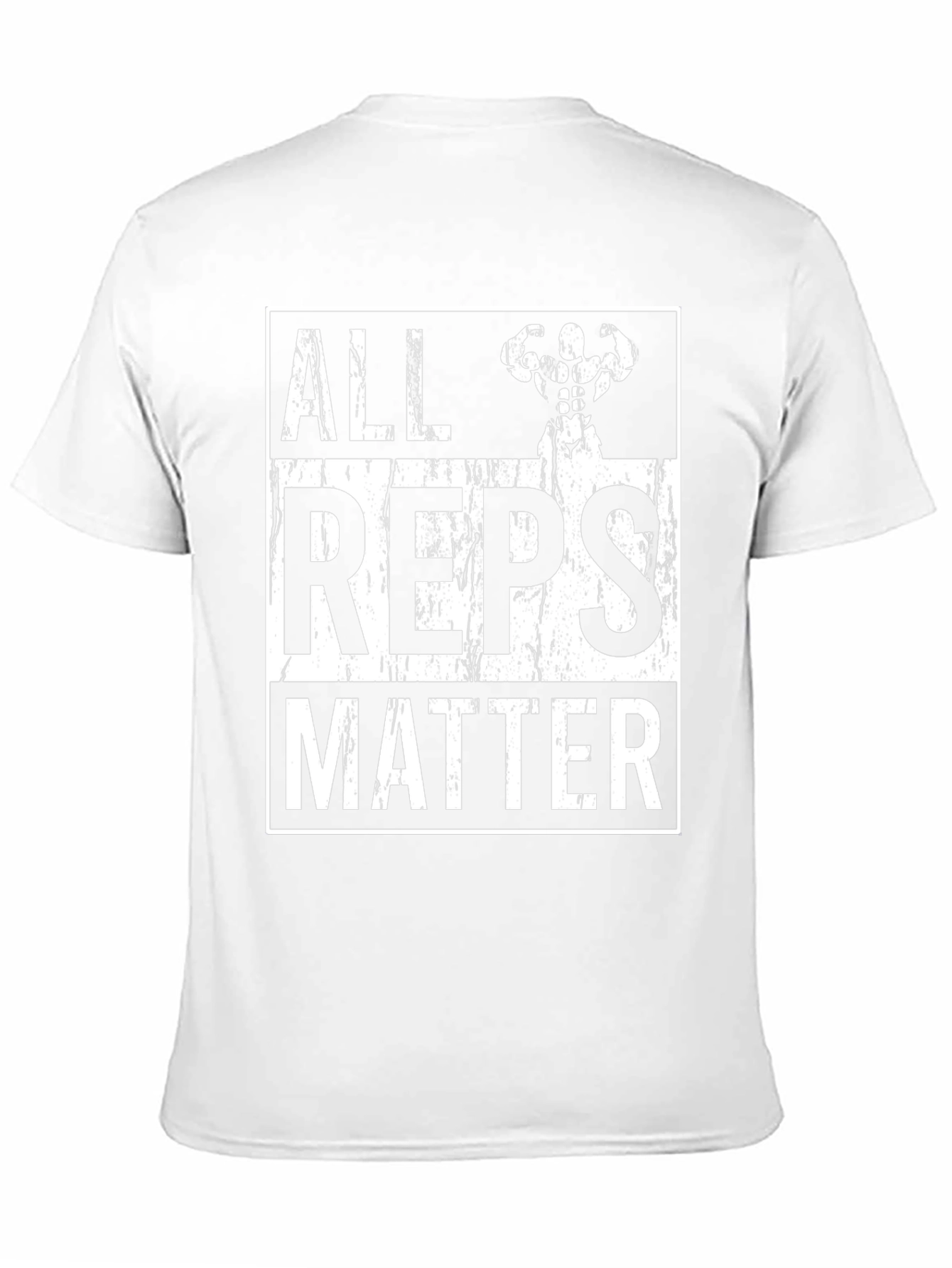 Camiseta Negra All Reps Matter Gym Fitness