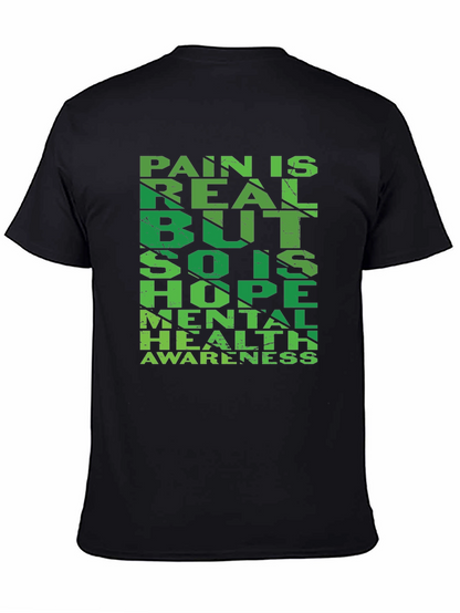 Camiseta Negra: Salud Mental y Esperanza
