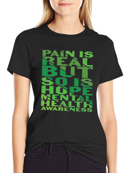 Camiseta Negra: Salud Mental y Esperanza