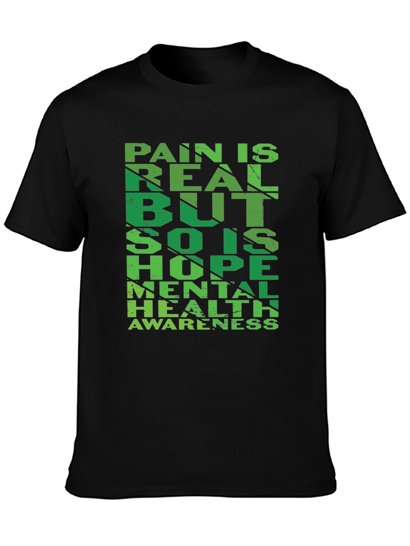 Camiseta Negra: Salud Mental y Esperanza