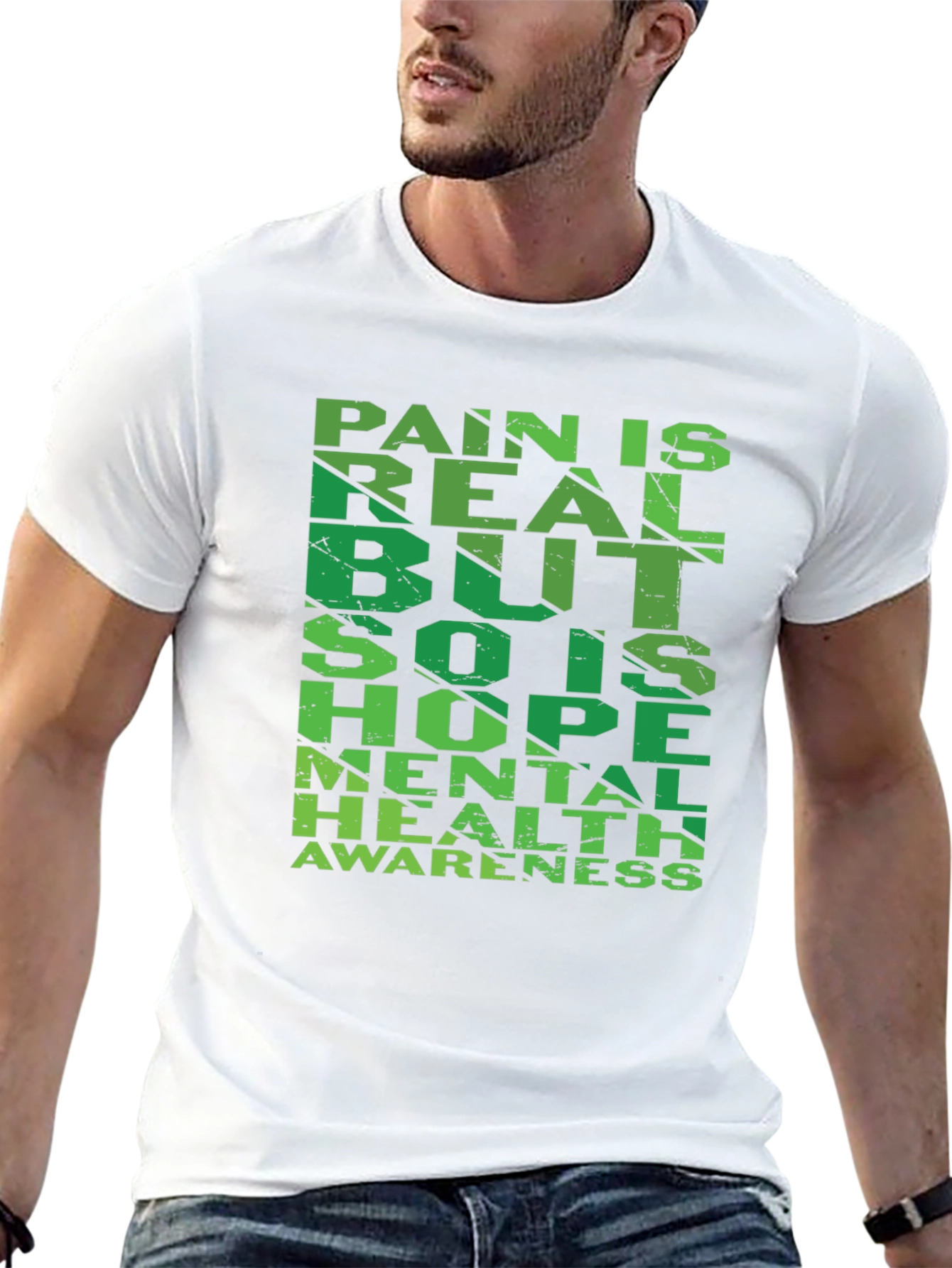 Camiseta Negra: Salud Mental y Esperanza
