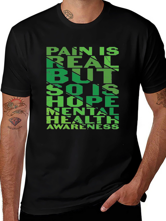 Camiseta Negra: Salud Mental y Esperanza