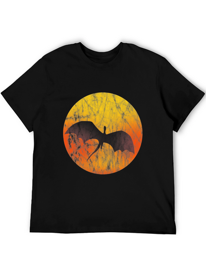 Camiseta Negra con Diseño de Dragón Solar