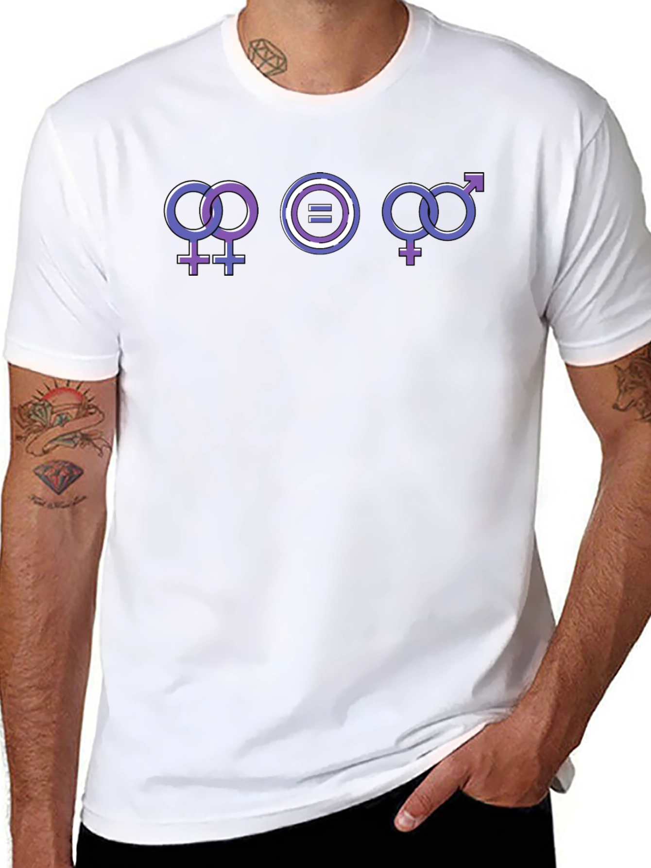 Camiseta Igualdad de Género Unisex Negra