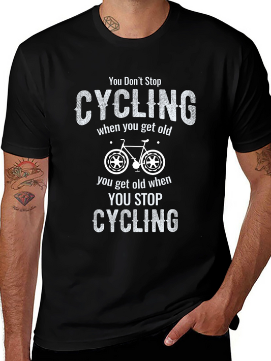 Camiseta Negra Ciclismo Divertida