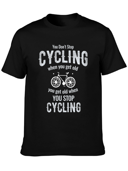 Camiseta Negra Ciclismo Divertida
