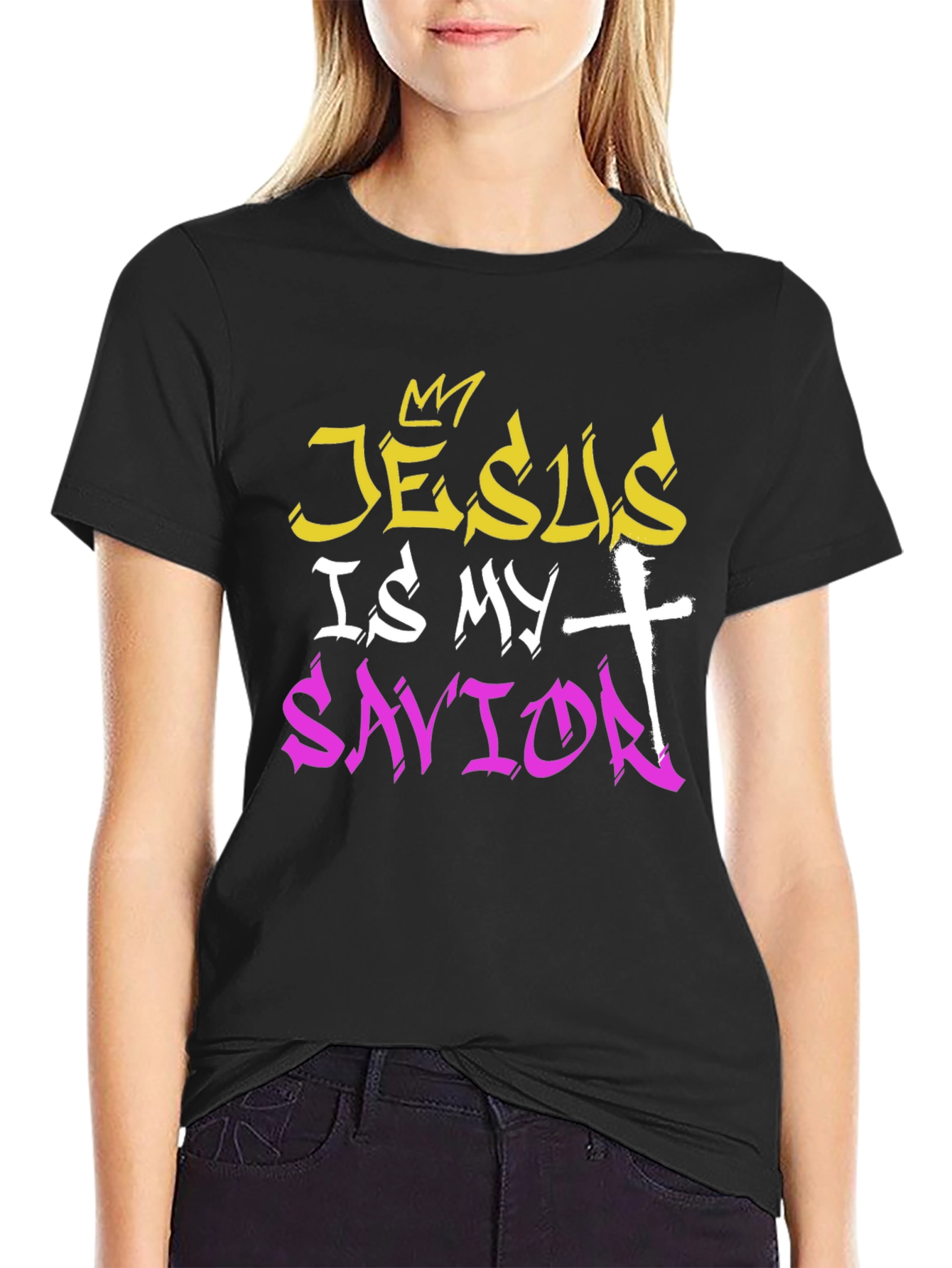 Camiseta Cristiana Jesús es mi Salvador