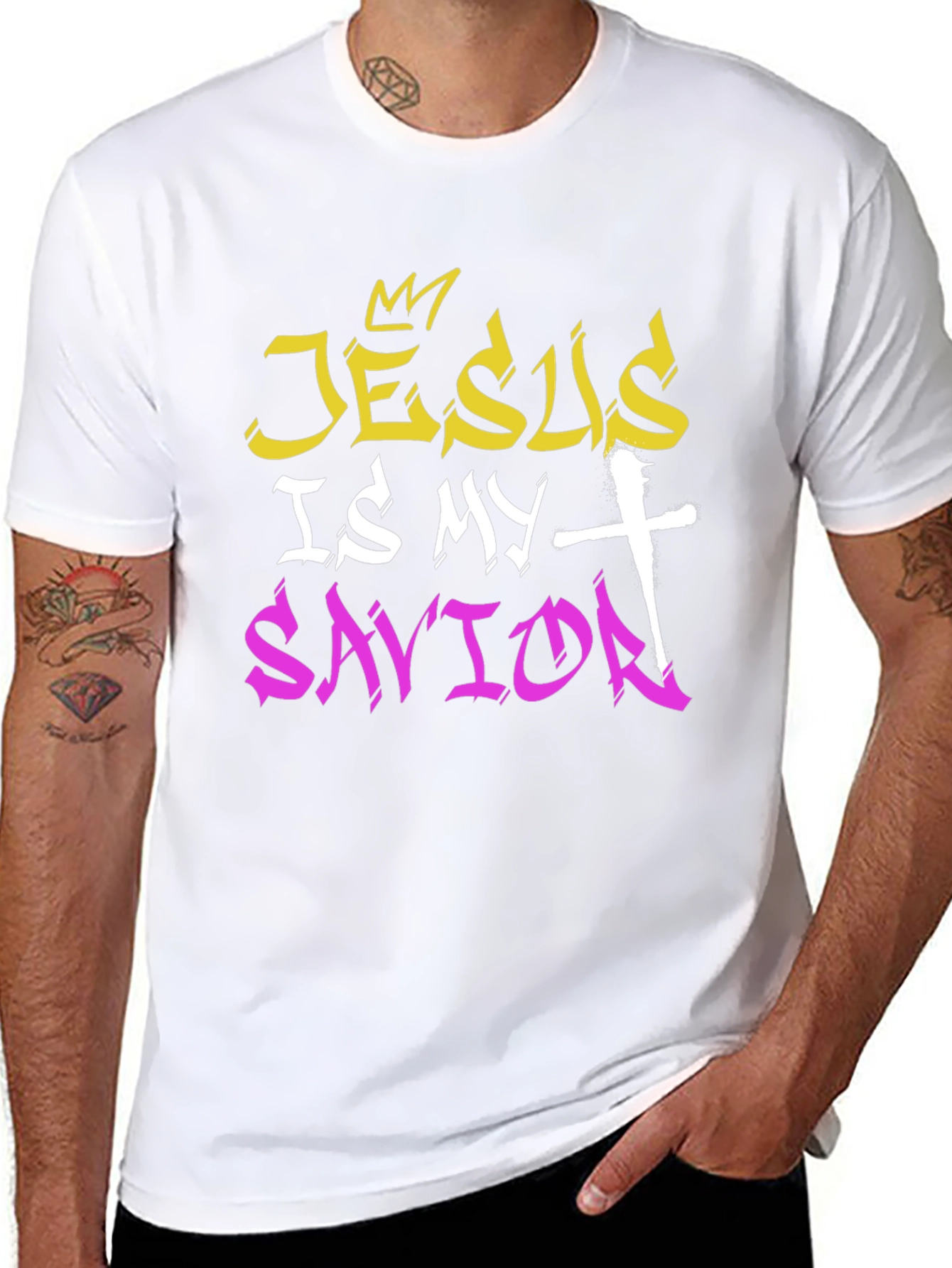 Camiseta Cristiana Jesús es mi Salvador