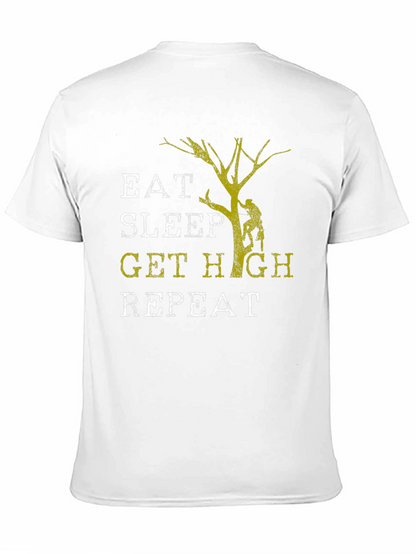 Camiseta Hombre Eat Sleep Get High Repeat