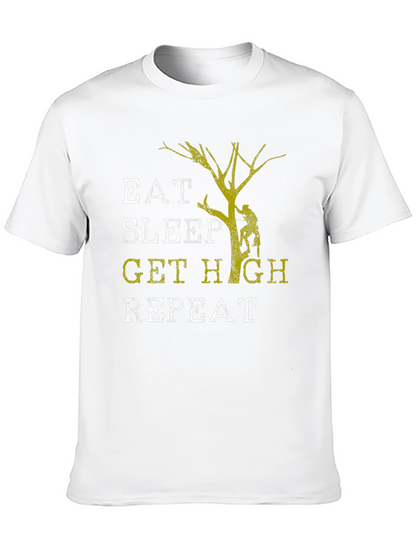 Camiseta Hombre Eat Sleep Get High Repeat