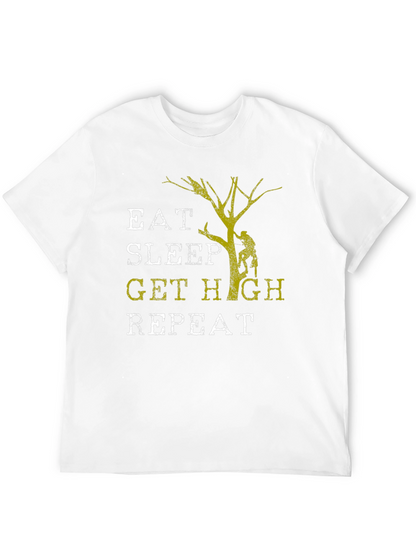 Camiseta Hombre Eat Sleep Get High Repeat