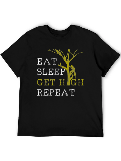 Camiseta Hombre Eat Sleep Get High Repeat