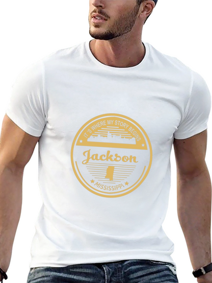 Camiseta Negra Jackson Mississippi
