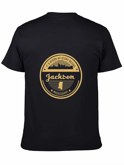 Camiseta Negra Jackson Mississippi