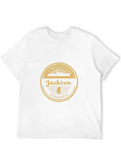 Camiseta Negra Jackson Mississippi