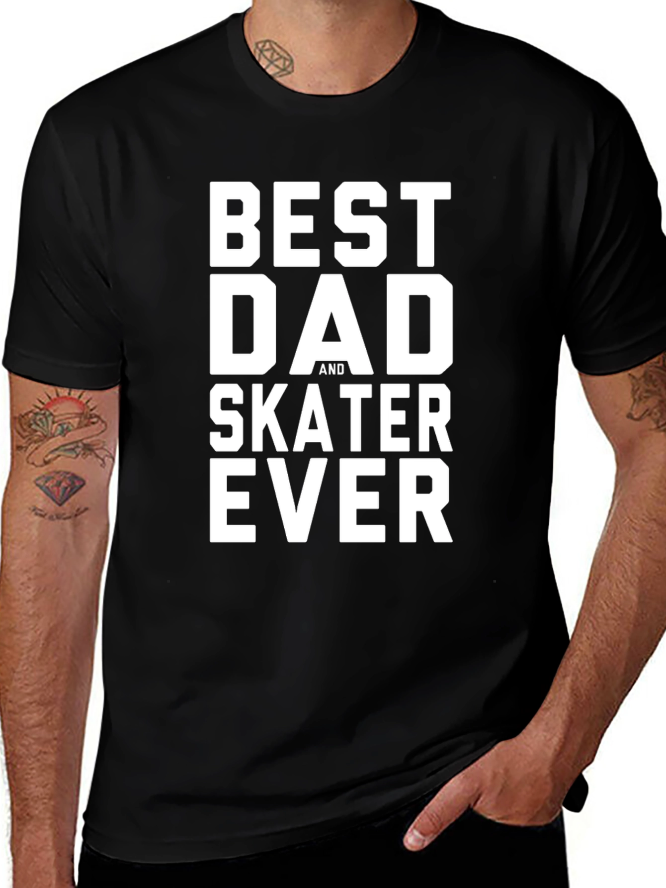 Camiseta Negra: El Mejor Papá Skater