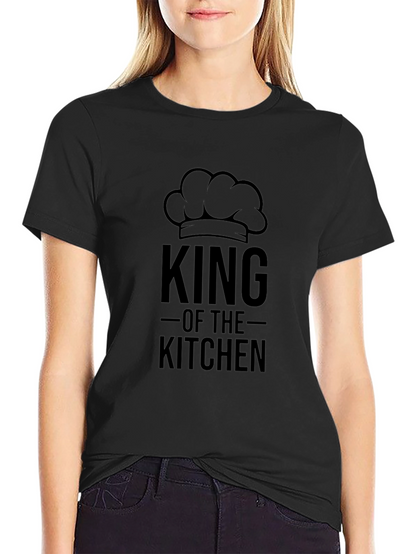 Camiseta Negra Rey de la Cocina