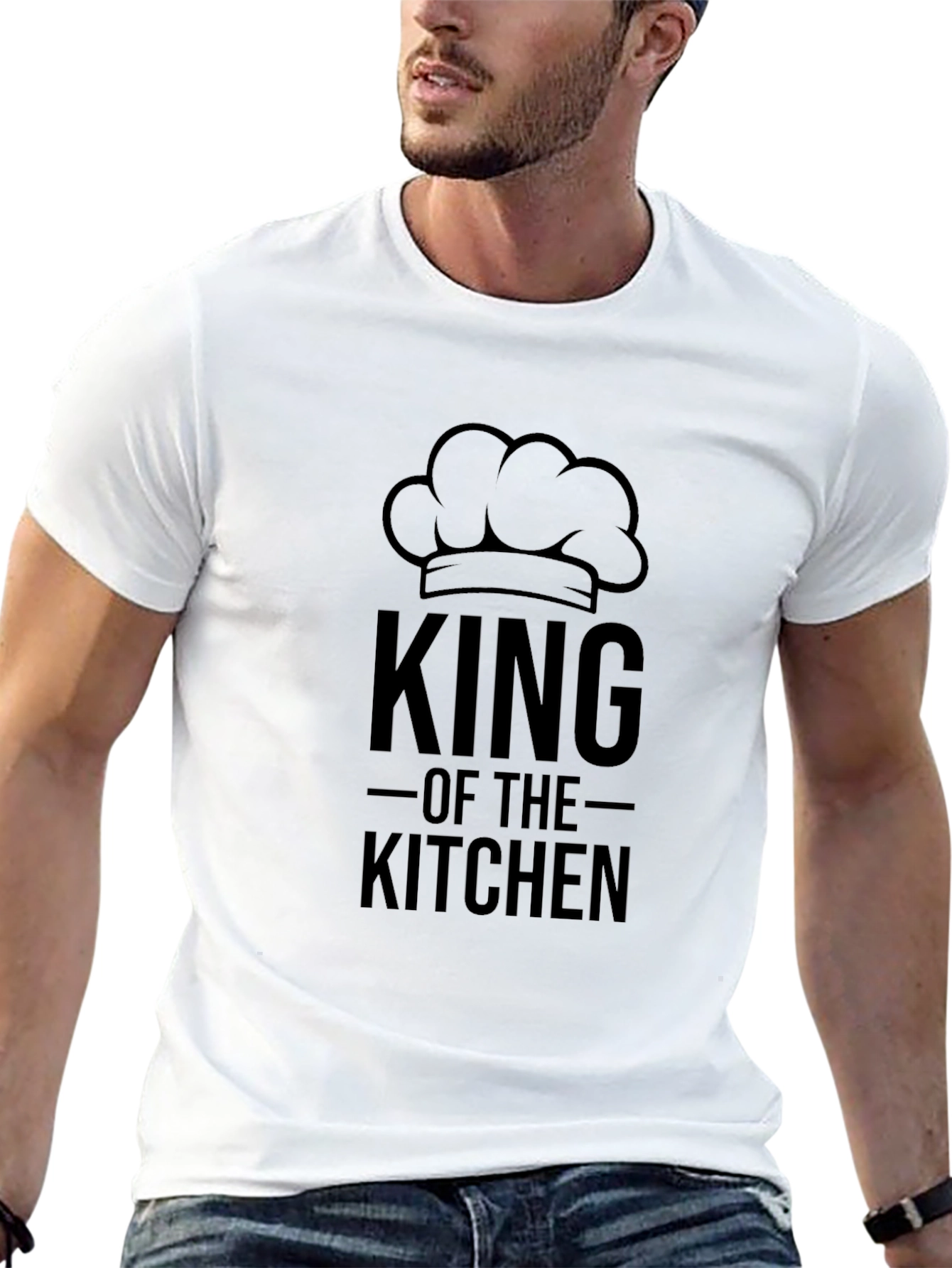 Camiseta Negra Rey de la Cocina