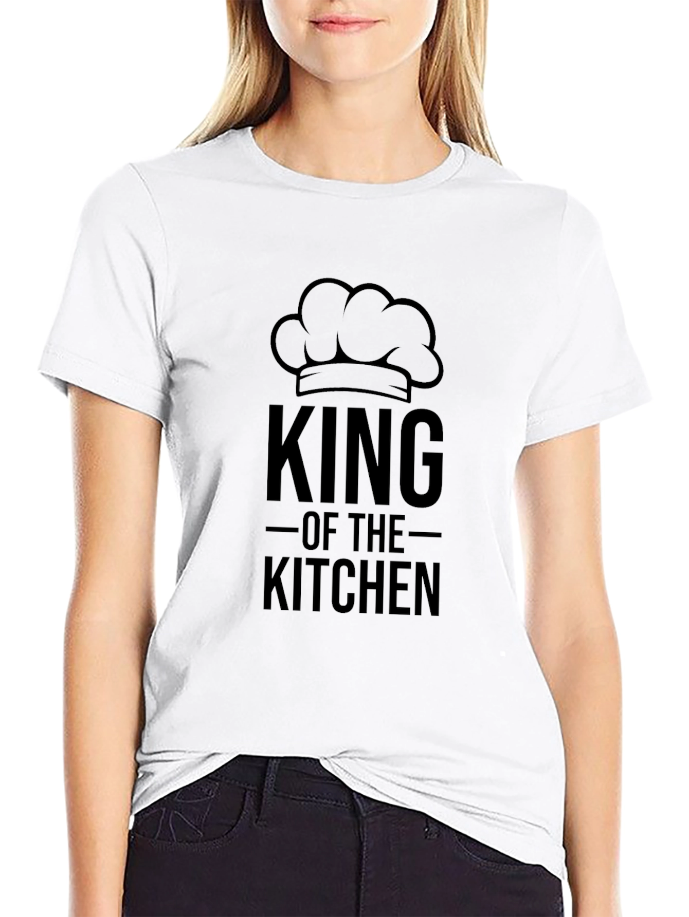 Camiseta Negra Rey de la Cocina