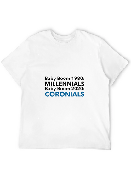 Camiseta Hombre: Baby Boom Millennials Coroniales