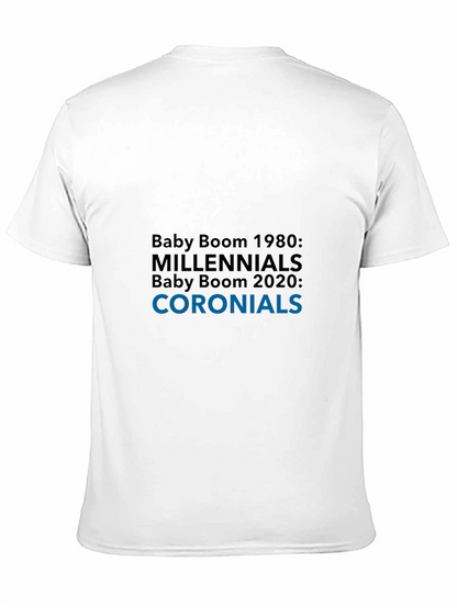 Camiseta Hombre: Baby Boom Millennials Coroniales