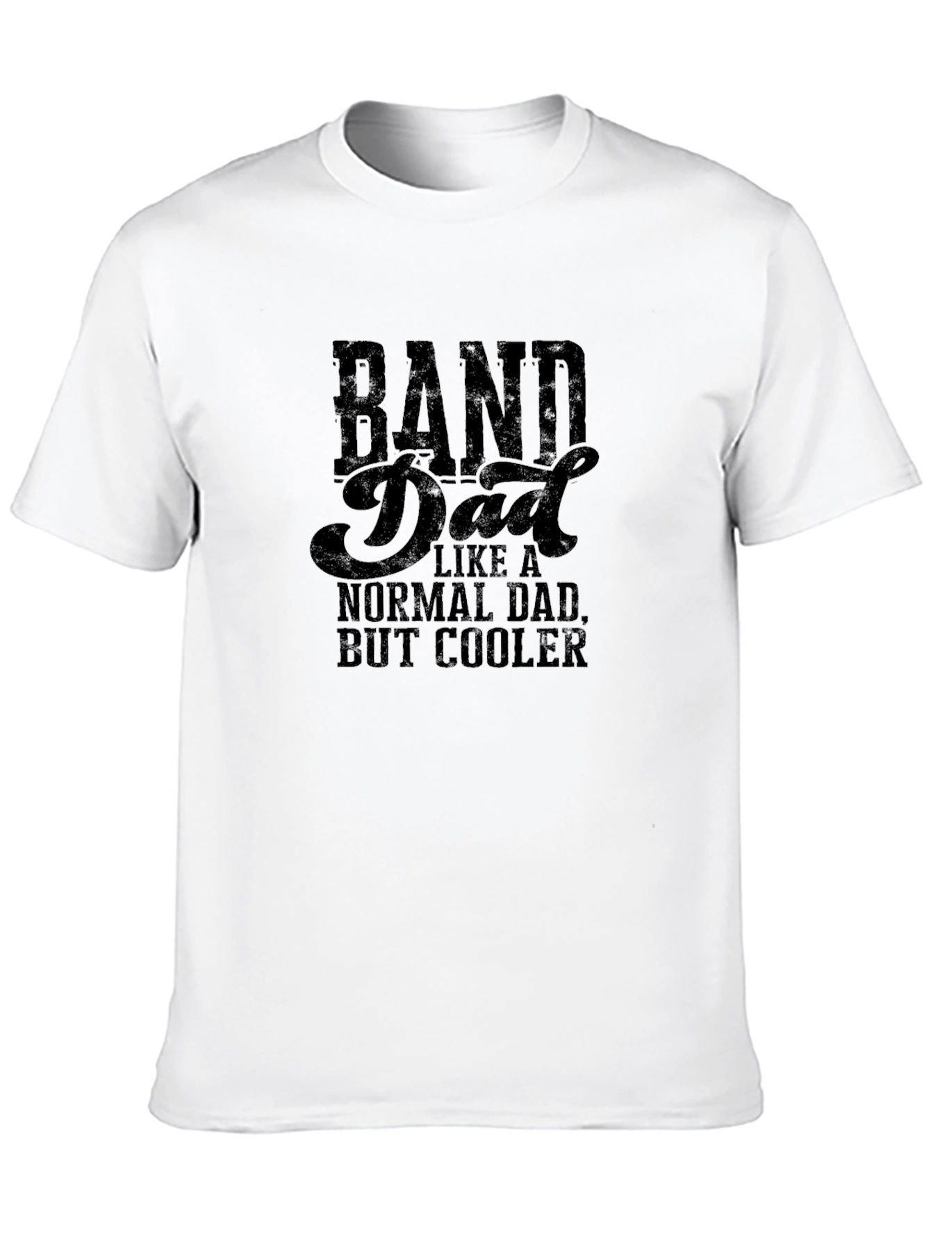 Camiseta Negra Band Dad para Papás Músicos