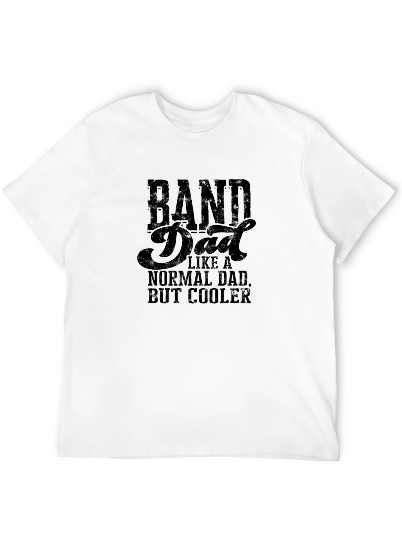 Camiseta Negra Band Dad para Papás Músicos