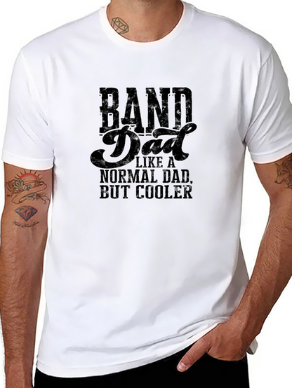 Camiseta Negra Band Dad para Papás Músicos
