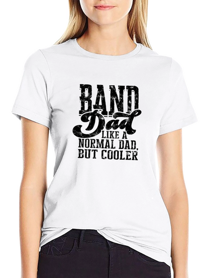 Camiseta Negra Band Dad para Papás Músicos