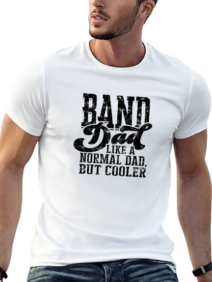 Camiseta Negra Band Dad para Papás Músicos