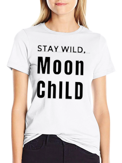 Camiseta Negra Moon Child