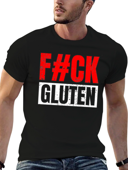 Camiseta Negra: ¡Al diablo con el Gluten!