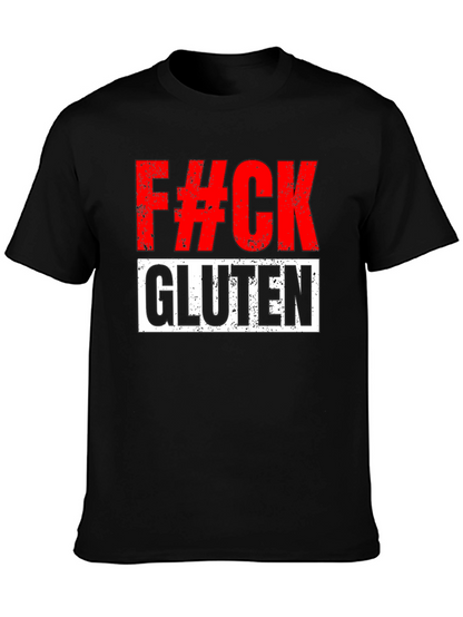 Camiseta Negra: ¡Al diablo con el Gluten!